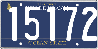 RI license plate 15172