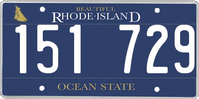 RI license plate 151729