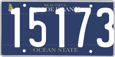 RI license plate 15173