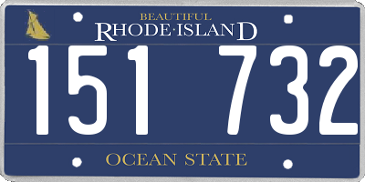 RI license plate 151732