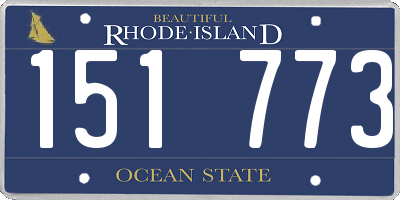 RI license plate 151773