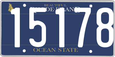 RI license plate 15178