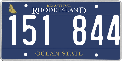 RI license plate 151844