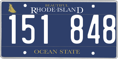 RI license plate 151848