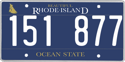 RI license plate 151877