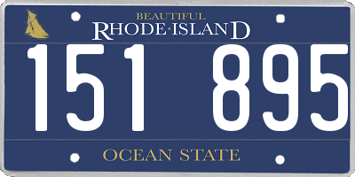 RI license plate 151895