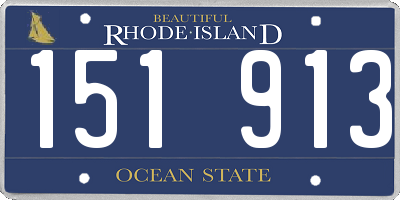 RI license plate 151913