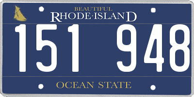 RI license plate 151948