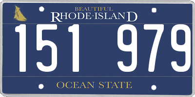 RI license plate 151979