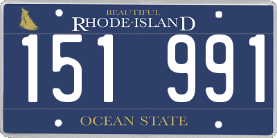 RI license plate 151991