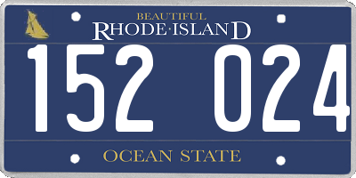 RI license plate 152024