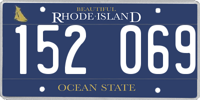 RI license plate 152069