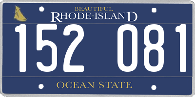 RI license plate 152081