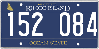 RI license plate 152084