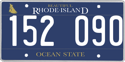 RI license plate 152090