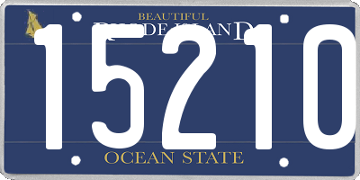 RI license plate 15210