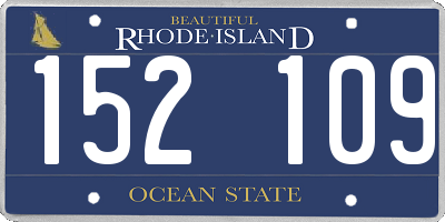 RI license plate 152109