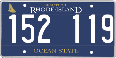 RI license plate 152119