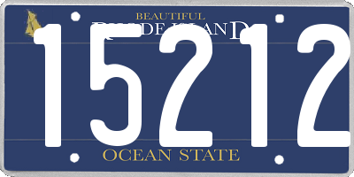 RI license plate 15212
