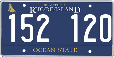 RI license plate 152120