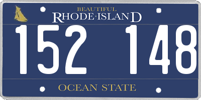 RI license plate 152148