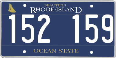 RI license plate 152159
