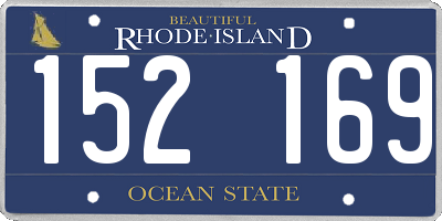 RI license plate 152169