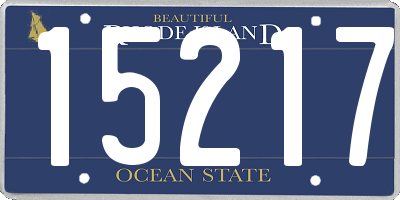 RI license plate 15217