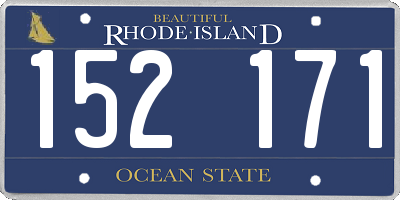 RI license plate 152171