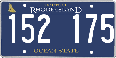 RI license plate 152175