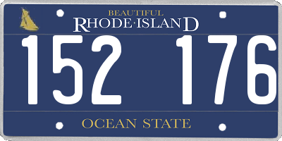 RI license plate 152176