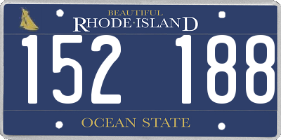 RI license plate 152188