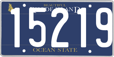 RI license plate 15219