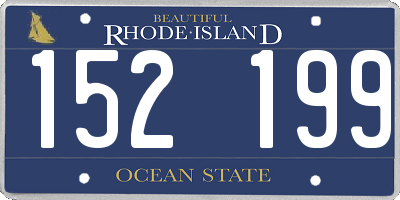 RI license plate 152199