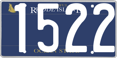 RI license plate 1522