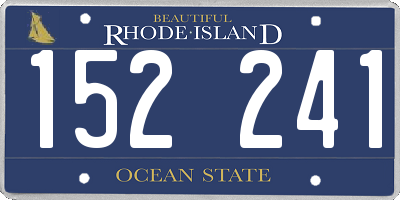 RI license plate 152241