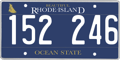 RI license plate 152246
