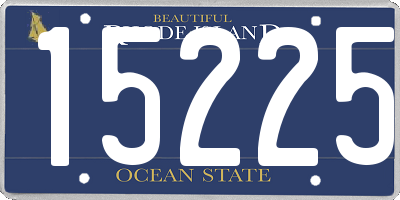 RI license plate 15225