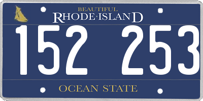 RI license plate 152253