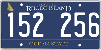 RI license plate 152256