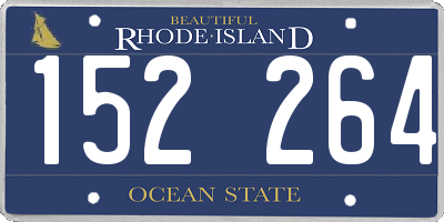 RI license plate 152264