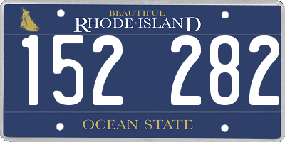 RI license plate 152282