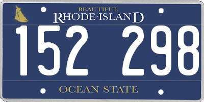 RI license plate 152298