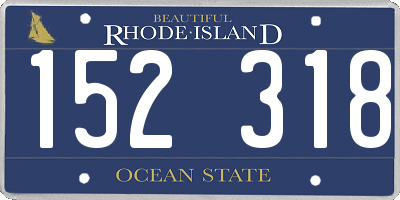 RI license plate 152318