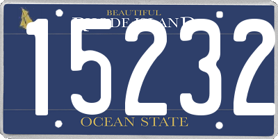 RI license plate 15232