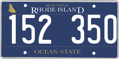 RI license plate 152350