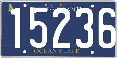 RI license plate 15236