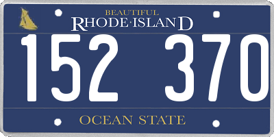RI license plate 152370