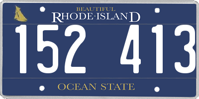 RI license plate 152413