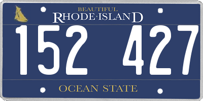 RI license plate 152427